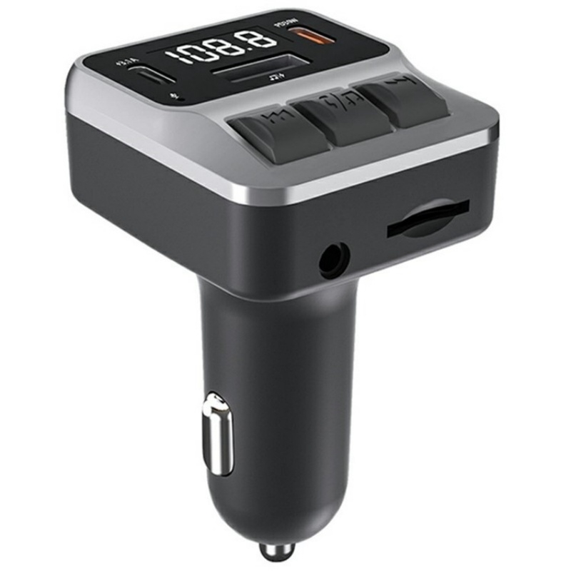 C65 Dual Type-C Port PD 30W Fast Charging Adapter Car Bluetooth FM Transmitter C65 Dual Type-C Port PD 30W Fast Charging Adapter Car Bluetooth FM Transmitter