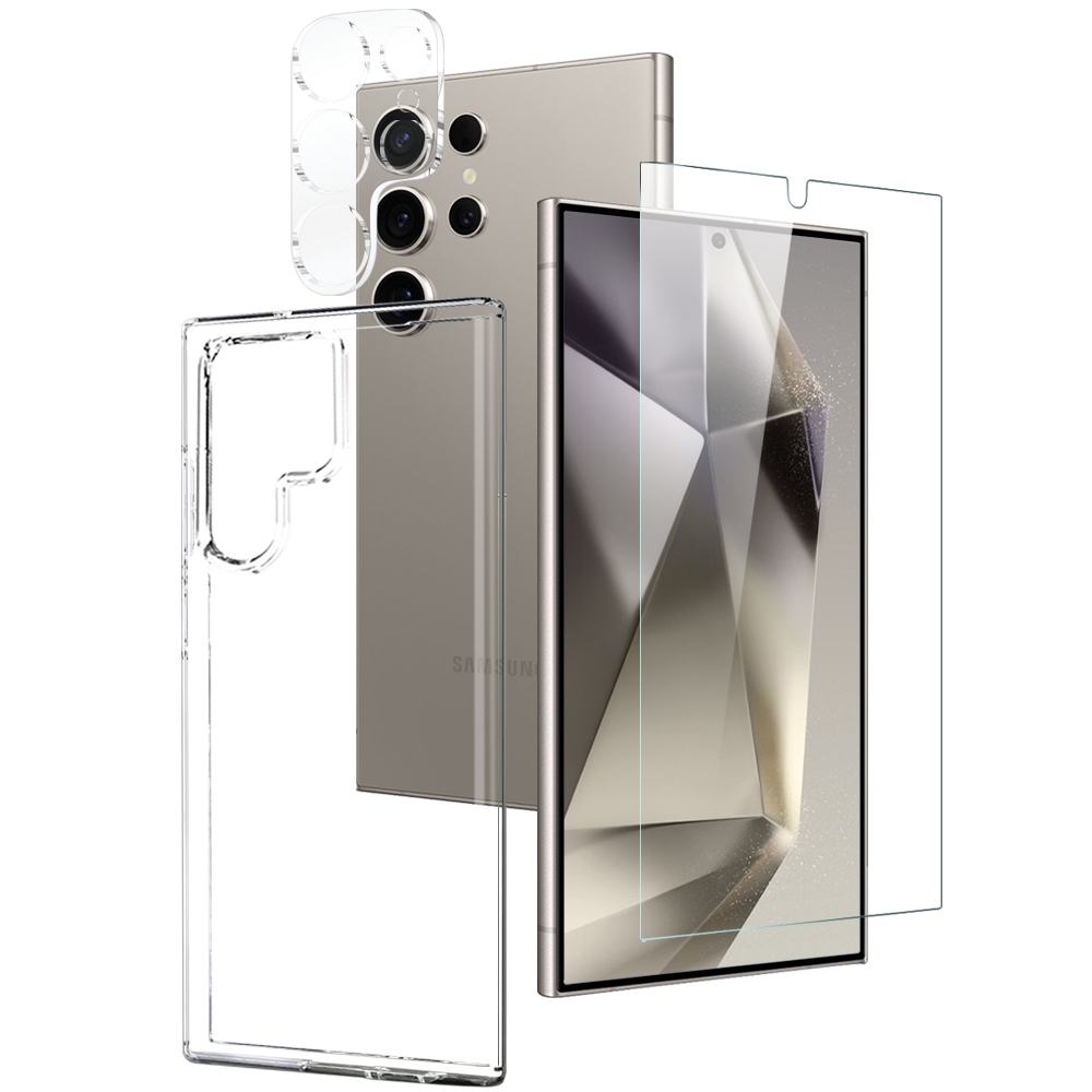 For Samsung Galaxy S24 Ultra 5G NORTHJO TPU Case with Screen and Lens Film, Support Fingerprint Unlock(Transparent) For Samsung Galaxy S24 Ultra 5G NORTHJO TPU Case with Screen and Lens Film, Support Fingerprint Unlock(Transparent)