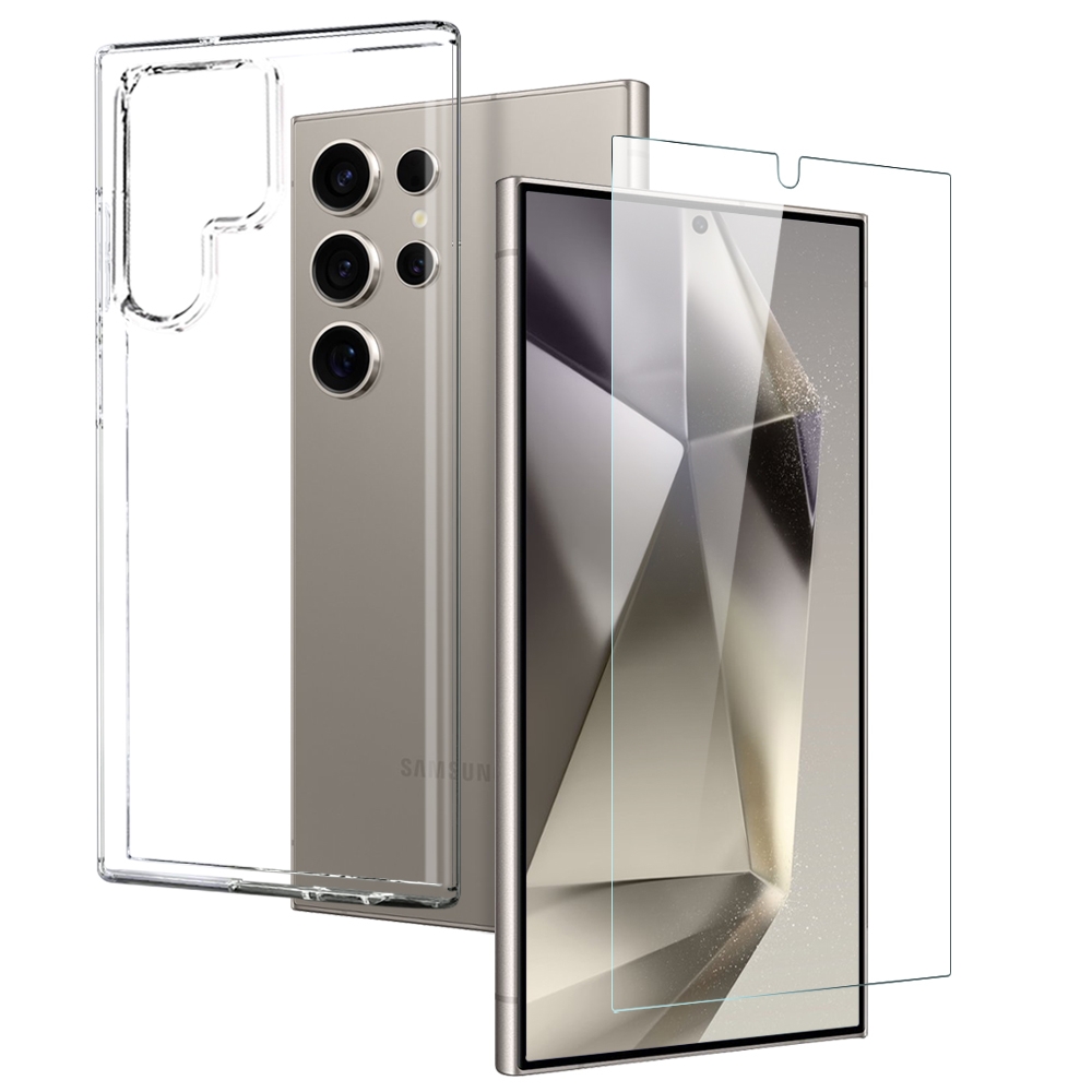 For Samsung Galaxy S24 Ultra 5G NORTHJO TPU Case with Screen Film, Support Fingerprint Unlock(Transparent) For Samsung Galaxy S24 Ultra 5G NORTHJO TPU Case with Screen Film, Support Fingerprint Unlock(Transparent)