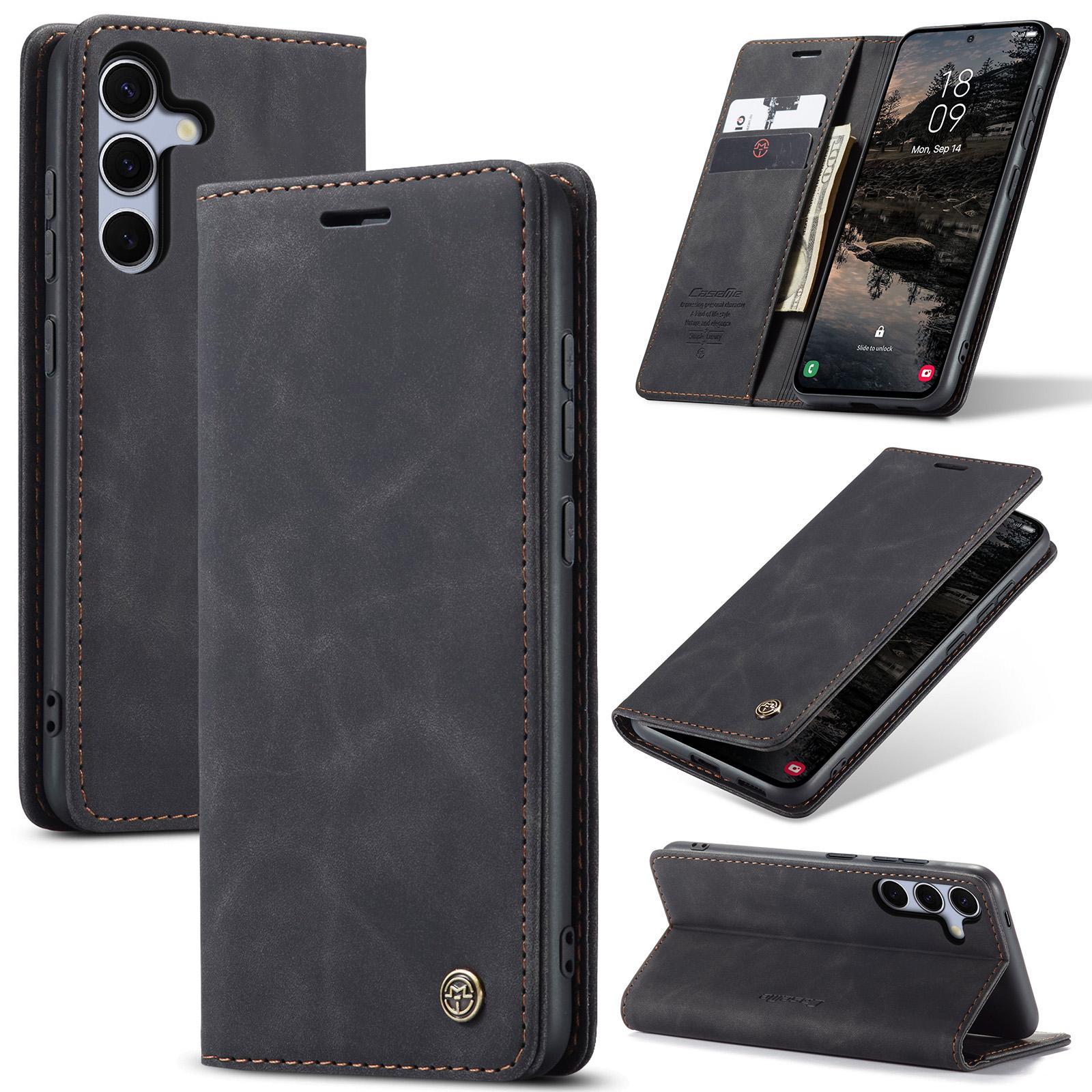 For Samsung Galaxy S25 5G CaseMe 013 Multifunctional Horizontal Flip Leather Phone Case(Black) For Samsung Galaxy S25 5G CaseMe 013 Multifunctional Horizontal Flip Leather Phone Case(Black)