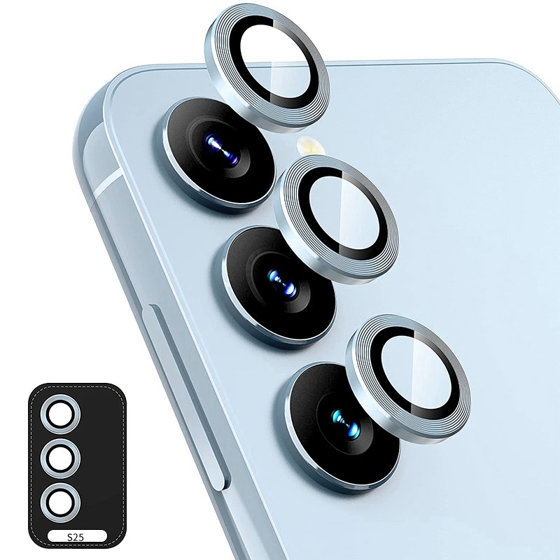 For Samsung Galaxy S25+ 5G ENKAY Hat-Prince 9H Rear Camera Lens Aluminium Alloy Tempered Glass Film(Sierra Blue) For Samsung Galaxy S25+ 5G ENKAY Hat-Prince 9H Rear Camera Lens Aluminium Alloy Tempered Glass Film(Sierra Blue)