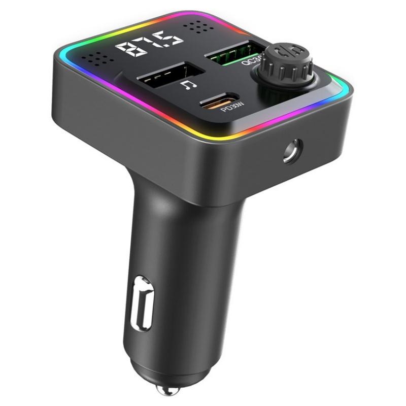 C71 3-in-1 PD 30W Cigarette Lighter Charger Adapter FM Transmitter Bluetooth Car Charger C71 3-in-1 PD 30W Cigarette Lighter Charger Adapter FM Transmitter Bluetooth Car Charger