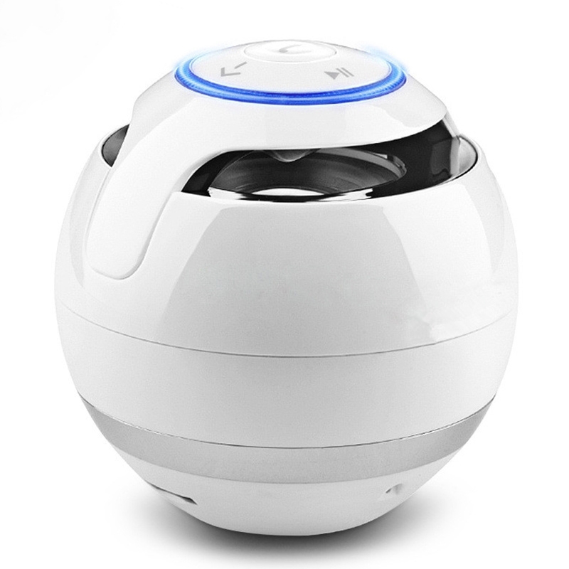 A18 Ball Bluetooth Speaker with LED Light Portable Wireless Mini Speaker Mobile Music MP3 Subwoofer Support TF (White) A18 Ball Bluetooth Speaker with LED Light Portable Wireless Mini Speaker Mobile Music MP3 Subwoofer Support TF (White)