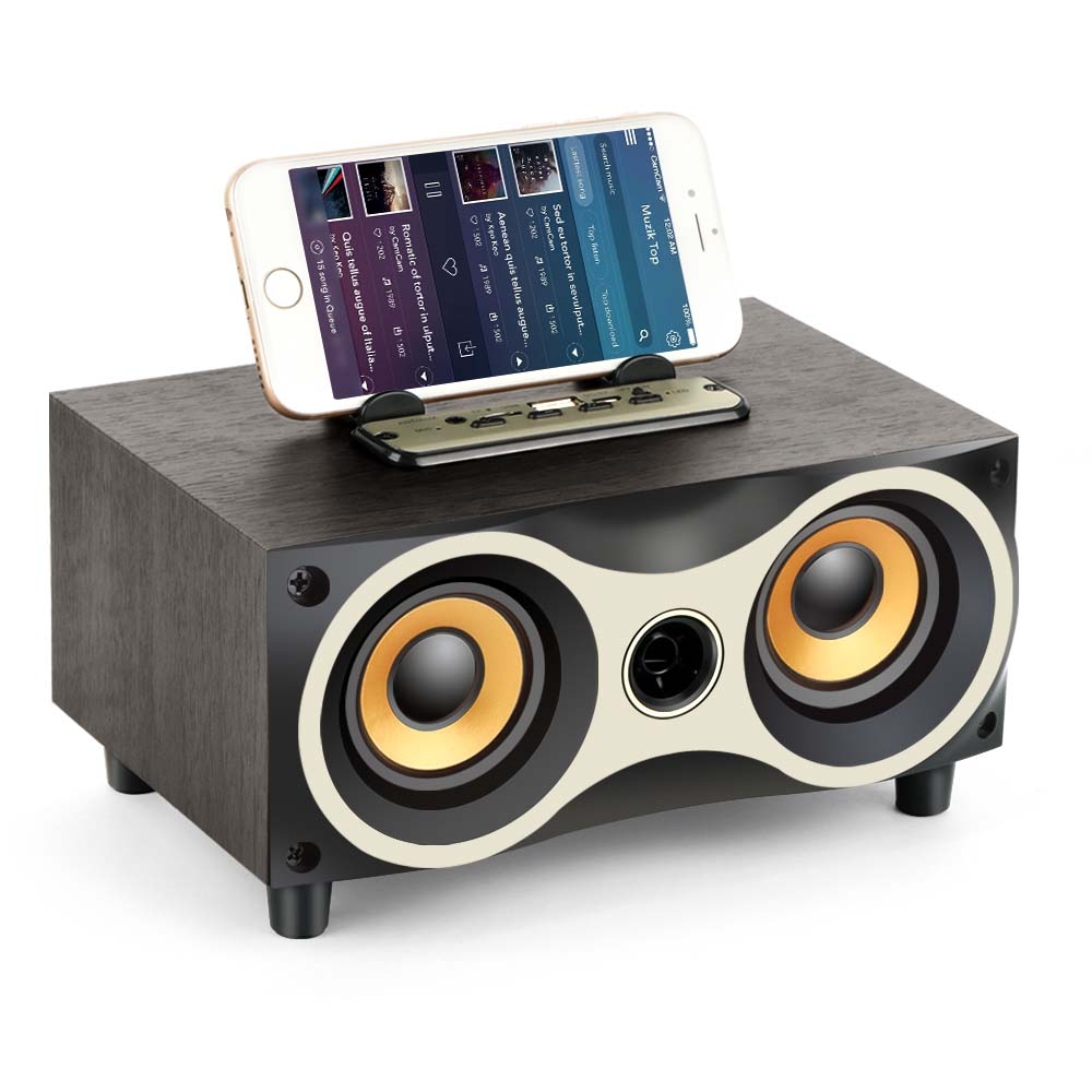 X6 Portable Wooden Wireless Speaker Subwoofer Stereo Bluetooth Speakers Radio FM Desktop X6 Portable Wooden Wireless Speaker Subwoofer Stereo Bluetooth Speakers Radio FM Desktop