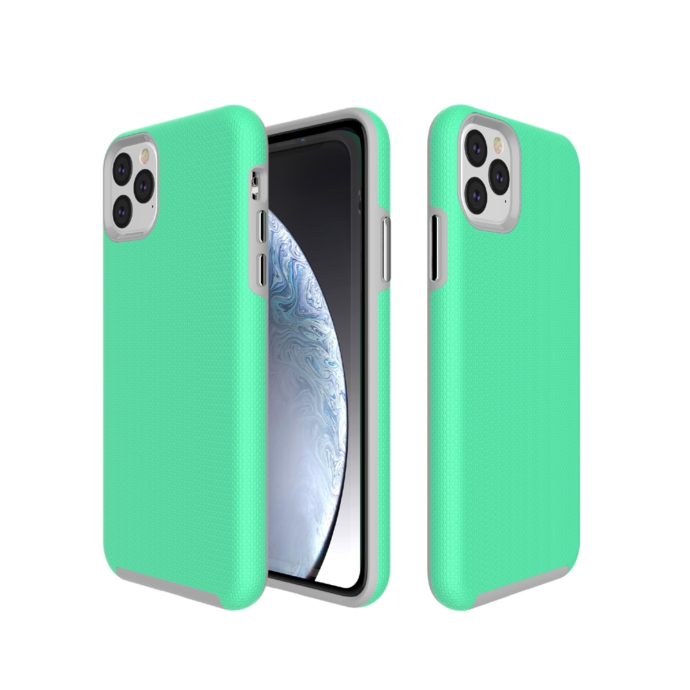 For iPhone 11 Pro Anti-slip Armor Texture TPU + PC Case(Green) For iPhone 11 Pro Anti-slip Armor Texture TPU + PC Case(Green)