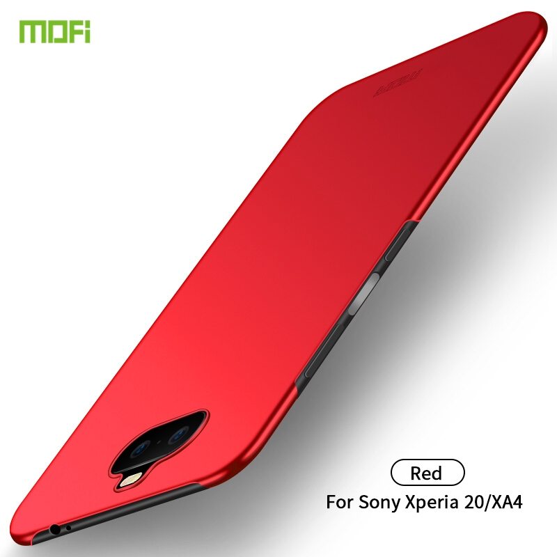 MOFI Frosted PC Ultra-thin Hard Case for Sony Xperia 20 / Xperia XA4(Red)