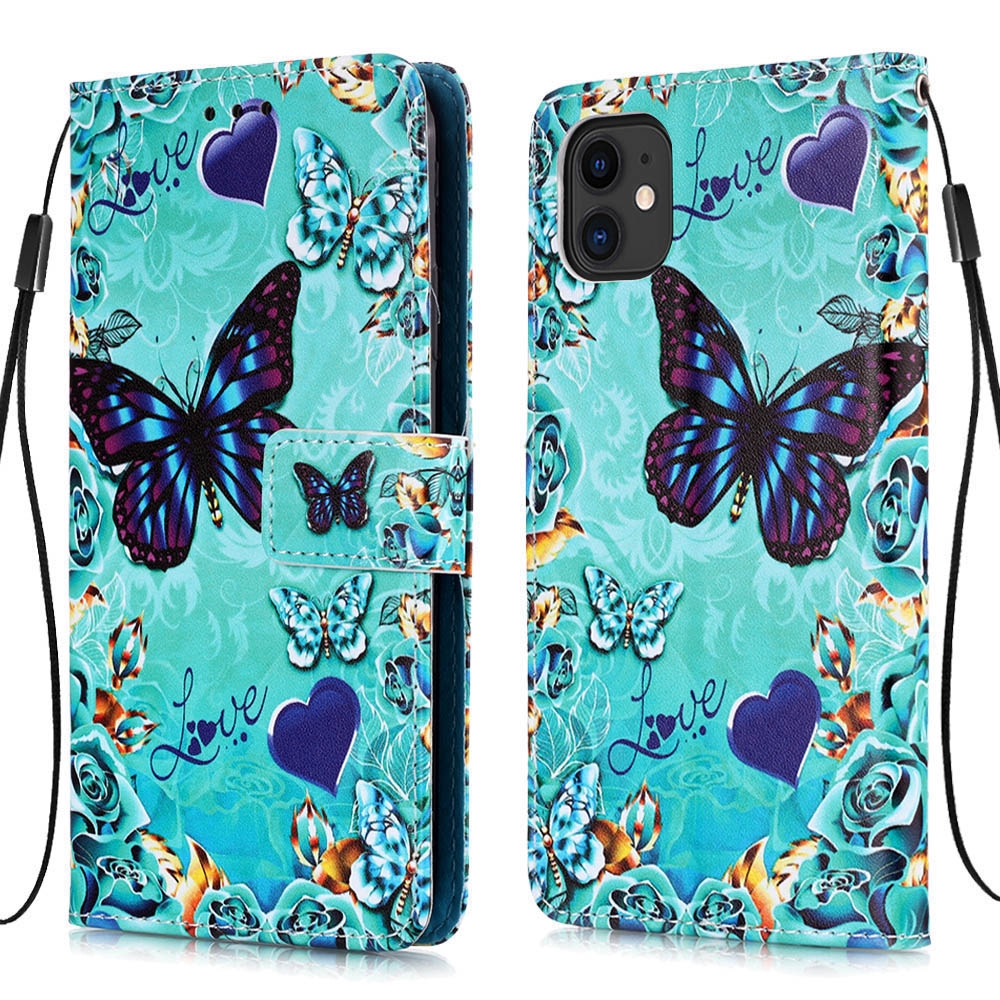 For iPhone 11 Pro 3D Visual Painting Horizontal Flip Leather Case with Holder & Card Slot & Wallet & Lanyard(Love Butterfly) For iPhone 11 Pro 3D Visual Painting Horizontal Flip Leather Case with Holder & Card Slot & Wallet & Lanyard(Love Butterfly)