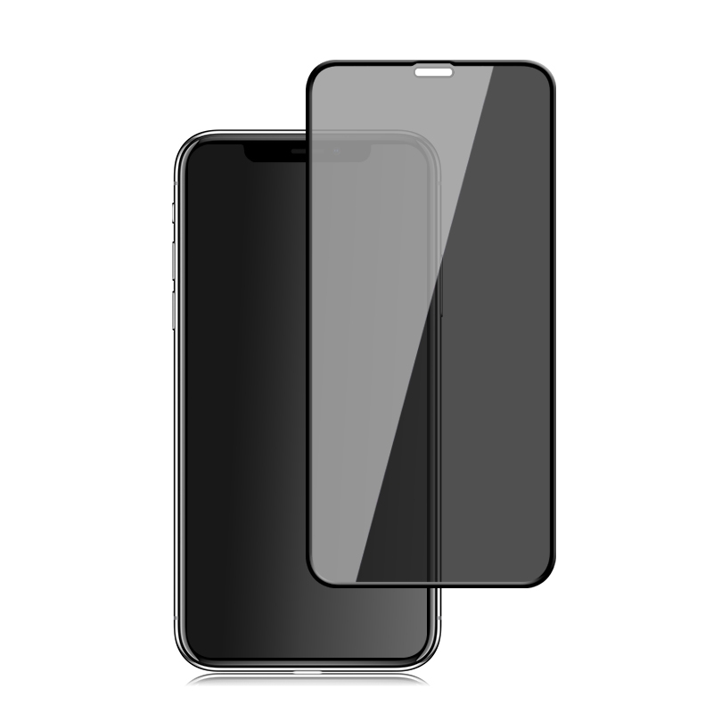 For iPhone 11 / XR mocolo 0.33mm 9H 2.5D Full Glue Privacy Anti-glare Tempered Glass Film