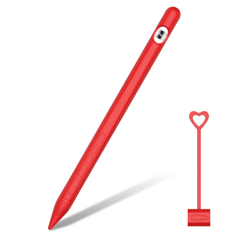 Suitable For Apple Pencil1 Generation StylusTouch Pen Silicone Protective Cover Pen Cap(Red) Suitable For Apple Pencil1 Generation StylusTouch Pen Silicone Protective Cover Pen Cap(Red)