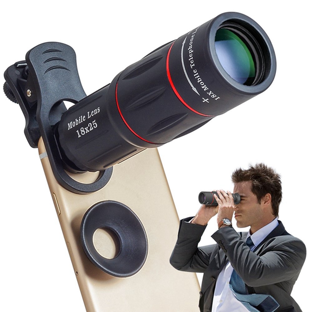 DSDZ-18XWYJ Cell Phone Lens Universal 18X Optical Zoom Lens Manual Telescope Lens with Clamp DSDZ-18XWYJ Cell Phone Lens Universal 18X Optical Zoom Lens Manual Telescope Lens with Clamp