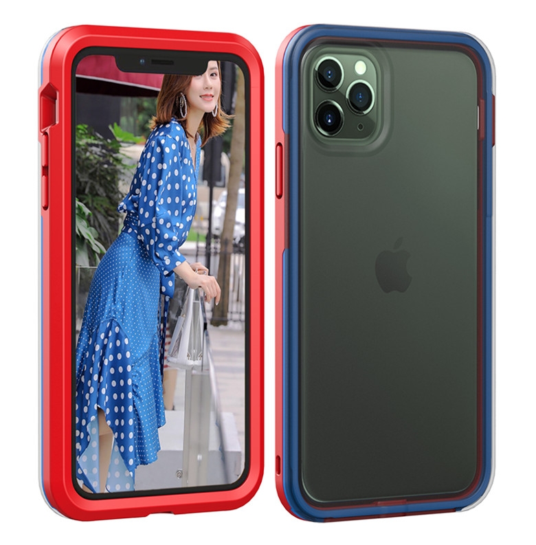 For iPhone 11 TPU+PC Polish Case Drop & Shockproof & Scratch-Resistant(Red+Blue) For iPhone 11 TPU+PC Polish Case Drop & Shockproof & Scratch-Resistant(Red+Blue)