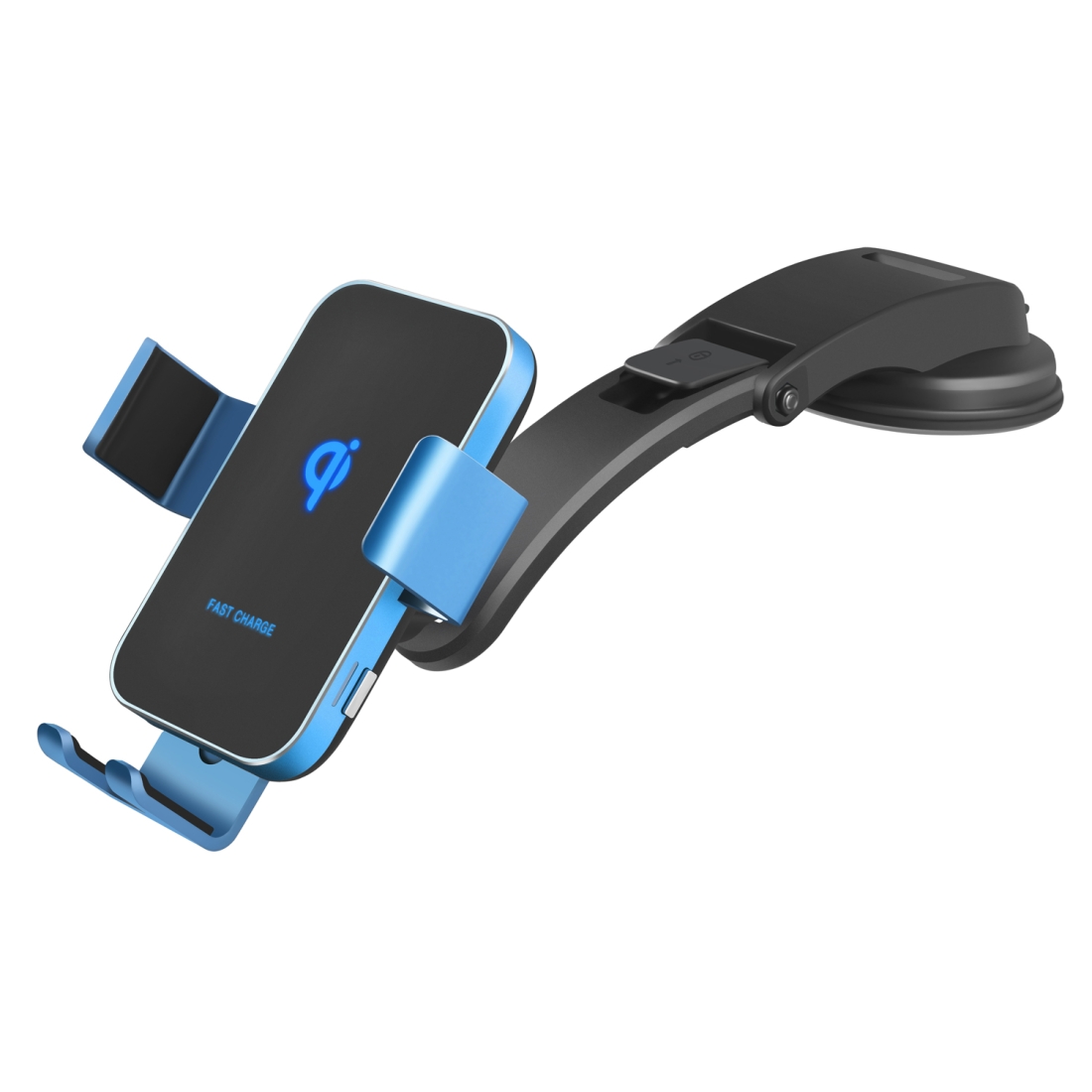 Car Wireless Charger Coil Automatic Induction Wireless Charging Mount(Blue Black) Car Wireless Charger Coil Automatic Induction Wireless Charging Mount(Blue Black)