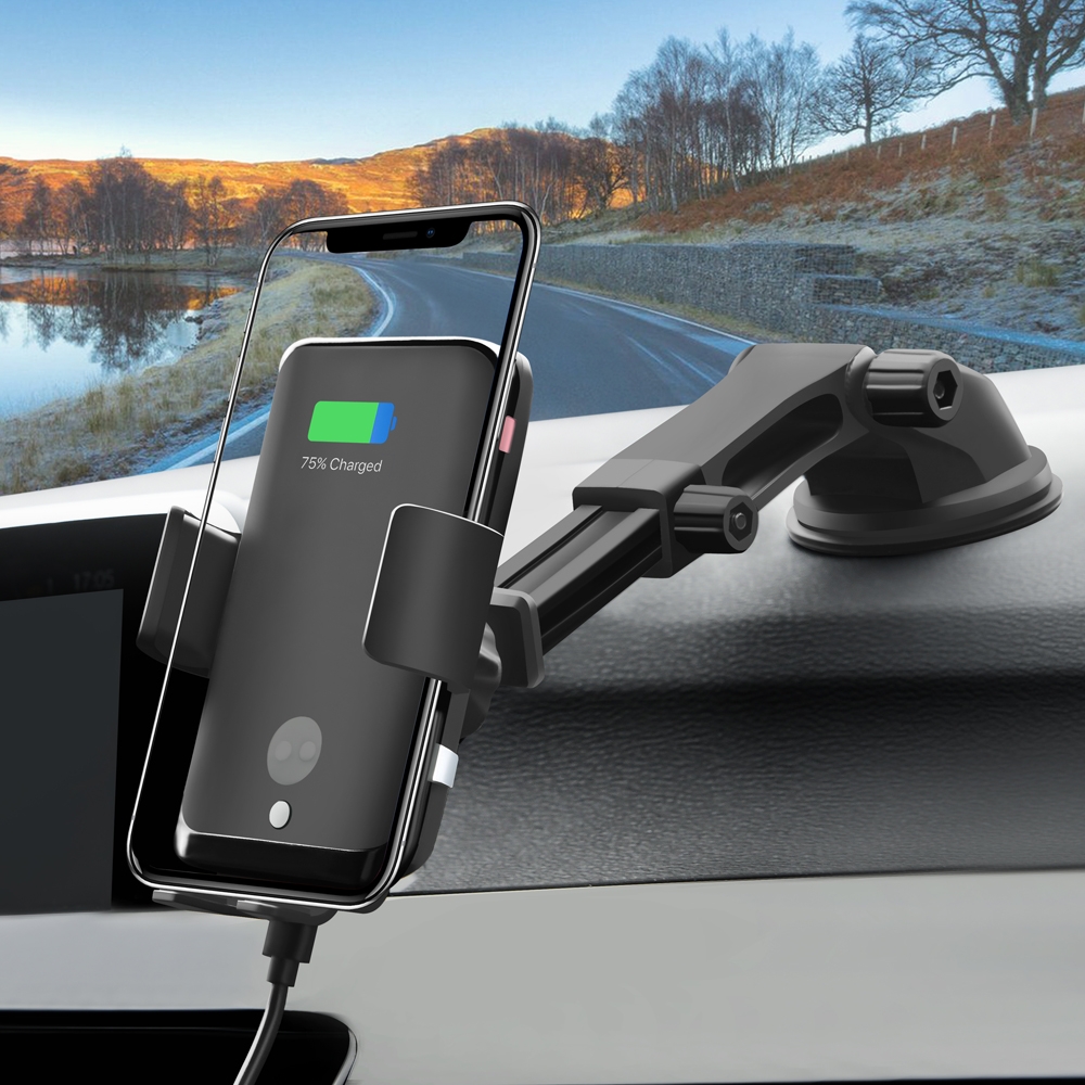 Qi Car Wireless Charger Auto-Sensing Car Dual-use Mount Holder Qi Car Wireless Charger Auto-Sensing Car Dual-use Mount Holder