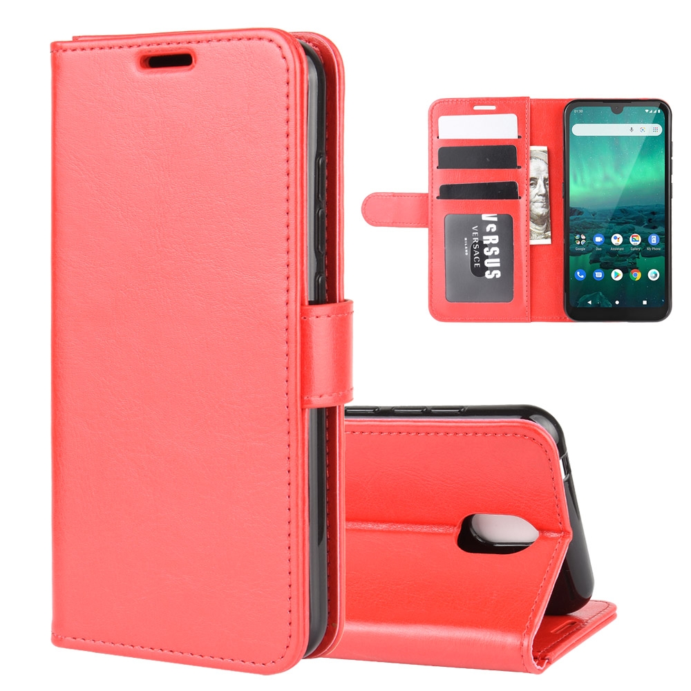 For Nokia 1.3 R64 Texture Single Horizontal Flip Protective Case with Holder & Card Slots & Wallet& Photo Frame(Red)