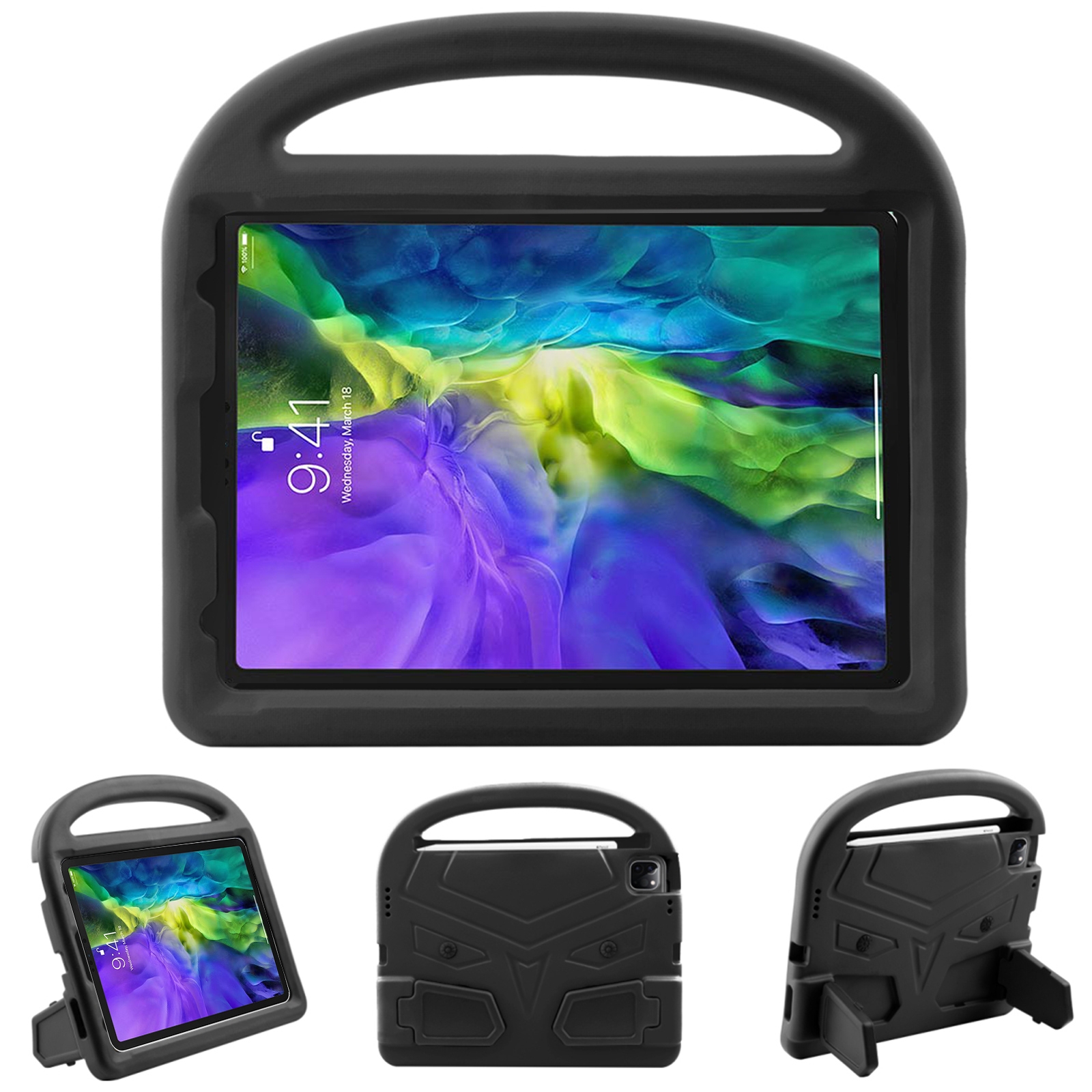For iPad Pro 11 (2020) Sparrow Style EVA Children's flat Plate Fall Protection Tablet Case(Black) For iPad Pro 11 (2020) Sparrow Style EVA Children's flat Plate Fall Protection Tablet Case(Black)