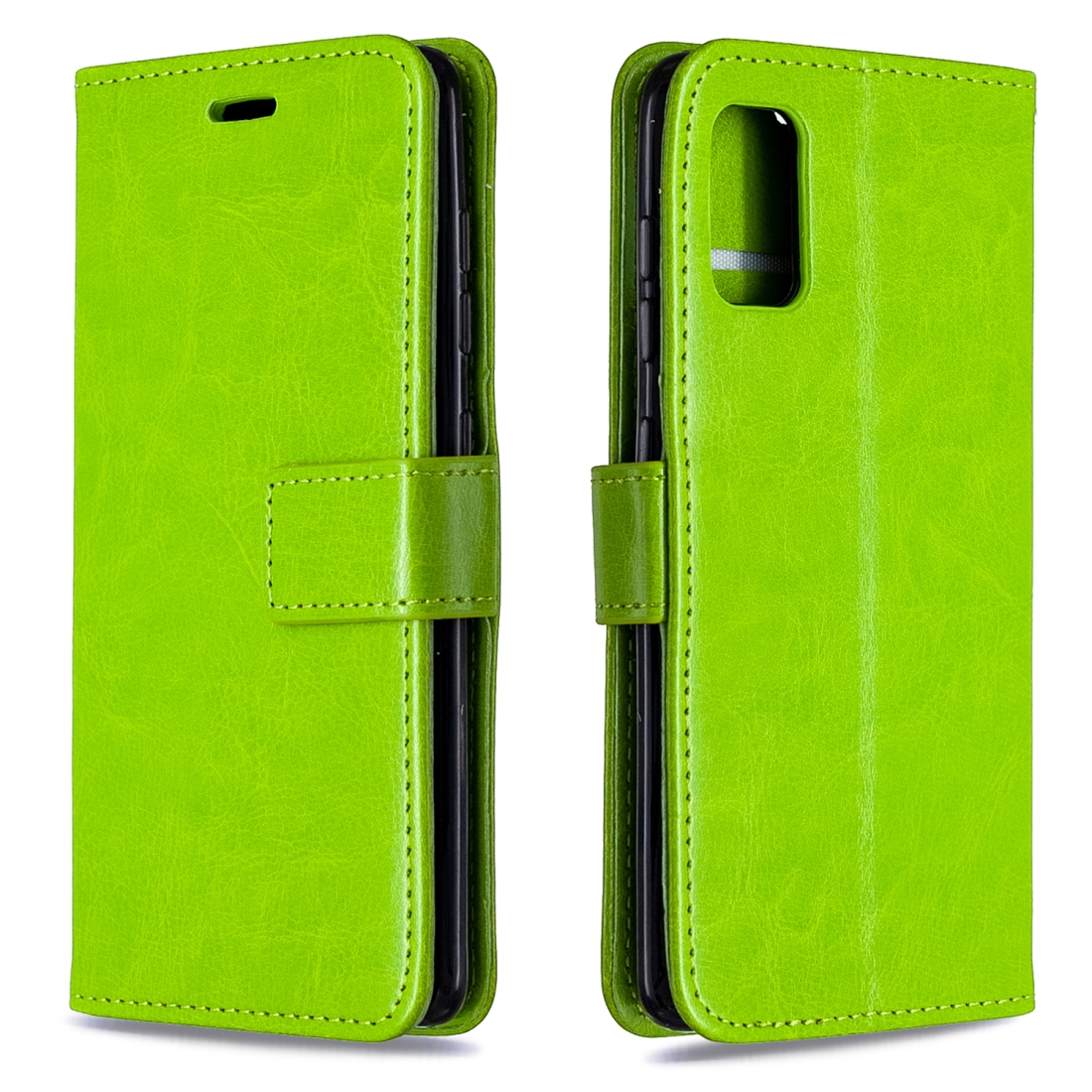 For Galaxy A41 Crazy Horse Texture Horizontal Flip Leather Case with Holder & Card Slots & Wallet & Photo Frame(Greed) For Galaxy A41 Crazy Horse Texture Horizontal Flip Leather Case with Holder & Card Slots & Wallet & Photo Frame(Greed)