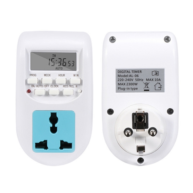 AL-06  220-240V  Digital Timer  Switch Socket, EU Plug