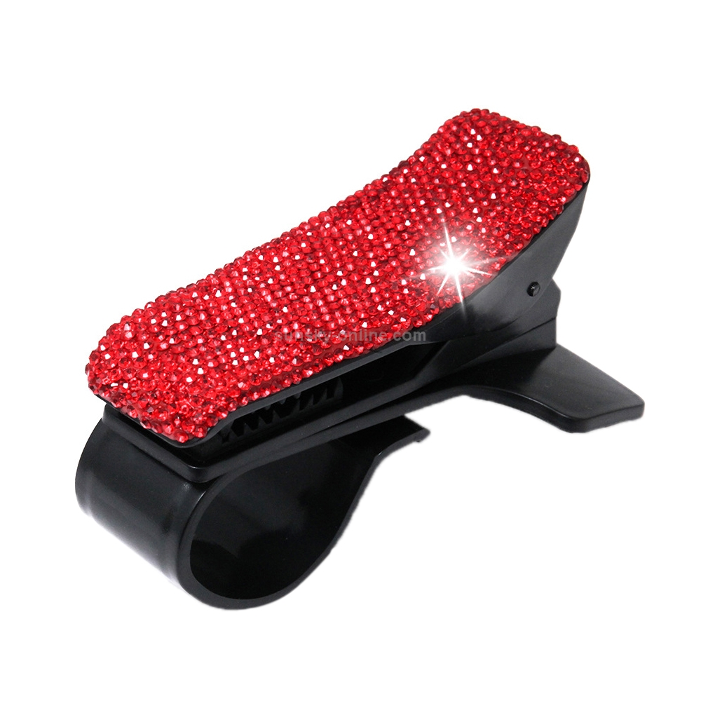 Diamond Car Phone Holder 360 Degree Rotating Creative Car Dashboard Mobile Holders(Red) Diamond Car Phone Holder 360 Degree Rotating Creative Car Dashboard Mobile Holders(Red)