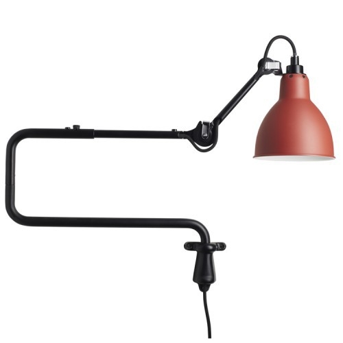 Classic Adjustable Modern Industrial Long Swing Arm Wall Lamp with LED Light Source(Red Wine)