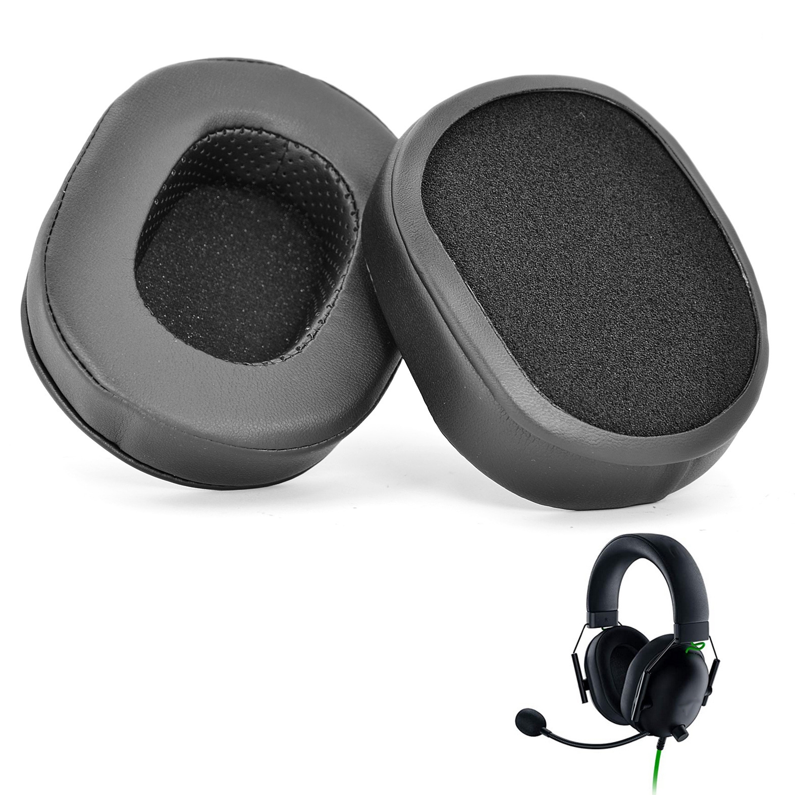 2 PCS Sponge Cover Ear Pads for Razer BlackShark V2 X,Style: 19B31 2 PCS Sponge Cover Ear Pads for Razer BlackShark V2 X,Style: 19B31