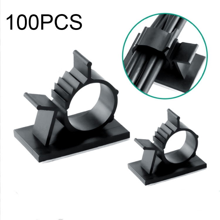100 PCS Y-2225 Adjustable Self-Adhesive Wire Fixing Cable Organizer (Black) 100 PCS Y-2225 Adjustable Self-Adhesive Wire Fixing Cable Organizer (Black)