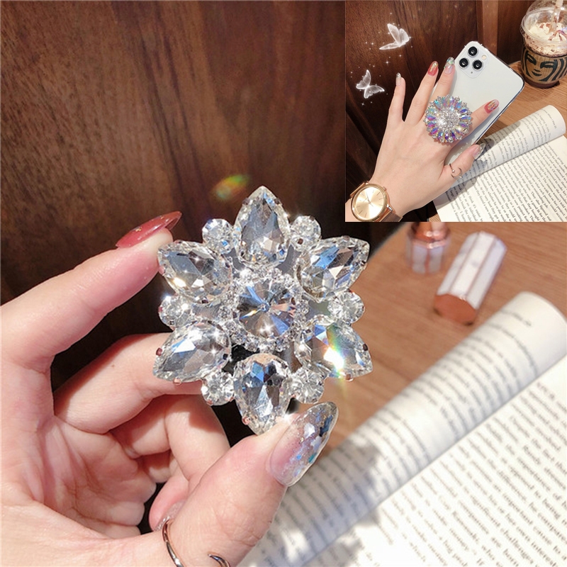 2 PCS Lazy Man Live Shooting Mobile Phone Rotating Ring Buckle Holder, Style:Big Diamond 2 PCS Lazy Man Live Shooting Mobile Phone Rotating Ring Buckle Holder, Style:Big Diamond