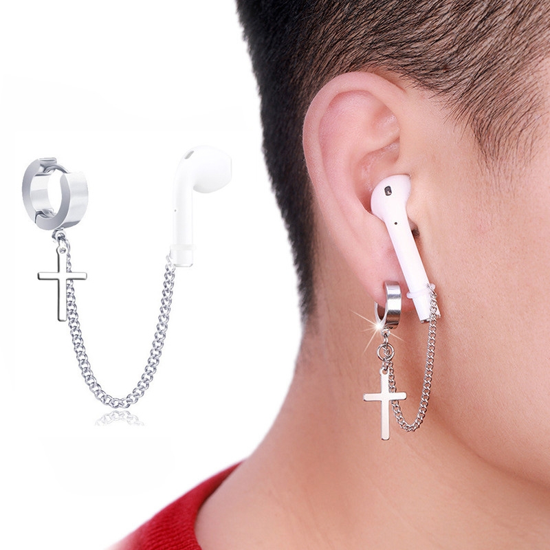 10 PCS A00114 Wireless Bluetooth Headset Anti-lost Titanium Steel Non-fading Earrings, Style:Ear Buckles 10 PCS A00114 Wireless Bluetooth Headset Anti-lost Titanium Steel Non-fading Earrings, Style:Ear Buckles