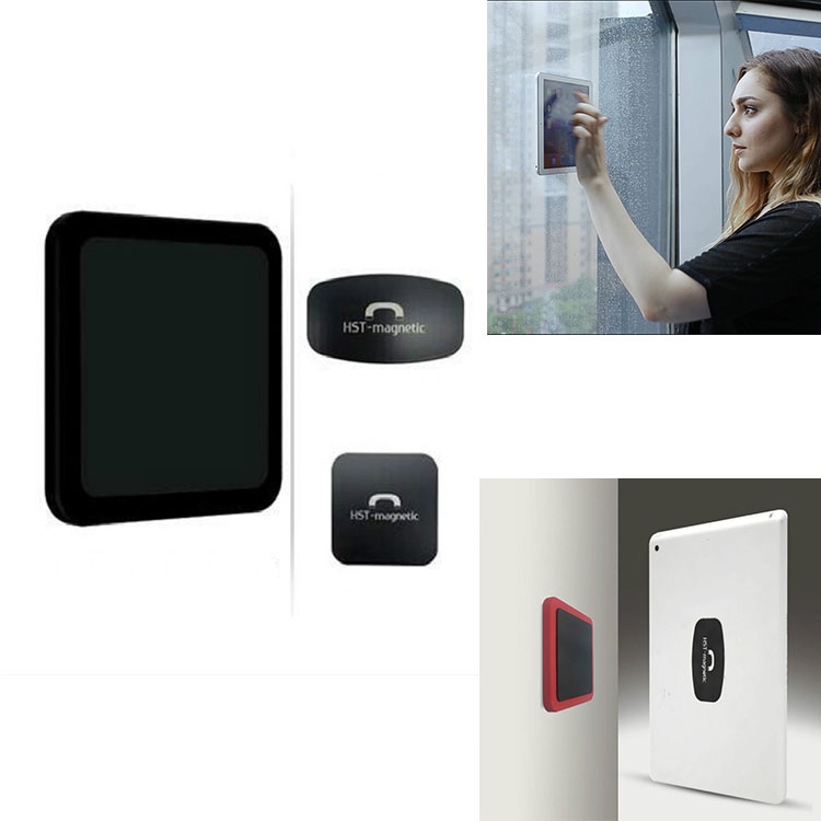Wall-mounted iPad Magnetic Adsorption Universal Sticker Mobile Phone Wall Bracket(Black B) Wall-mounted iPad Magnetic Adsorption Universal Sticker Mobile Phone Wall Bracket(Black B)