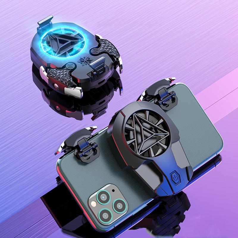 Z02 All-In-One Wind Cooling Mobile Phone Radiator Game Auxiliary Button Shooting Handle, Style:Radiator Set(Battery Model) Z02 All-In-One Wind Cooling Mobile Phone Radiator Game Auxiliary Button Shooting Handle, Style:Radiator Set(Battery Model)
