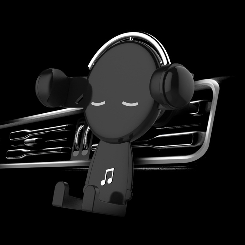Mobile Phone Holder Car Air Outlet Car Phone Holder Cartoon Navigation Mobile Phone Holder(Black) Mobile Phone Holder Car Air Outlet Car Phone Holder Cartoon Navigation Mobile Phone Holder(Black)