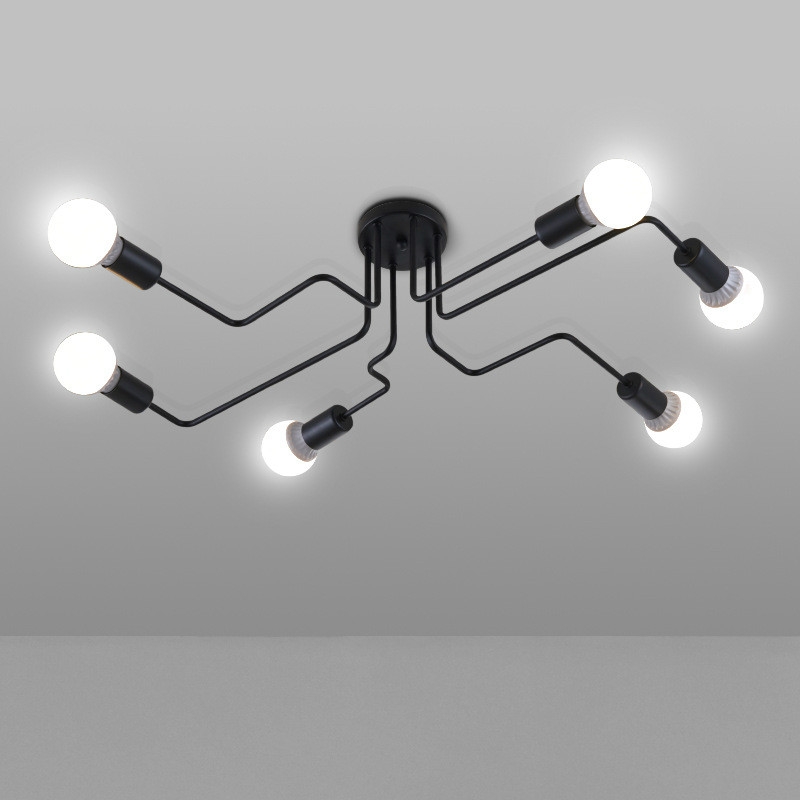 Modern Minimalist Shaped Spider Ceiling Lamp Chandelier, AC 220V, Light Source:with LED White Bulbs(6 Heads)