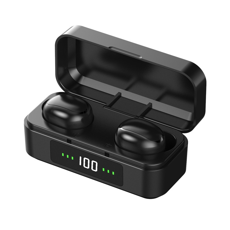 TWS Noise Cancelling In-Ear Digital Display Touch Wireless Bluetooth Earphone(Black) TWS Noise Cancelling In-Ear Digital Display Touch Wireless Bluetooth Earphone(Black)