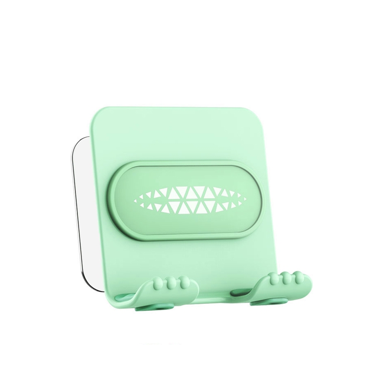 2 PCS Wall-Mounted Mobile Phone Holder Creative Sticking Multifunctional Storage Rack, Colour: Plastic Green B31 2 PCS Wall-Mounted Mobile Phone Holder Creative Sticking Multifunctional Storage Rack, Colour: Plastic Green B31