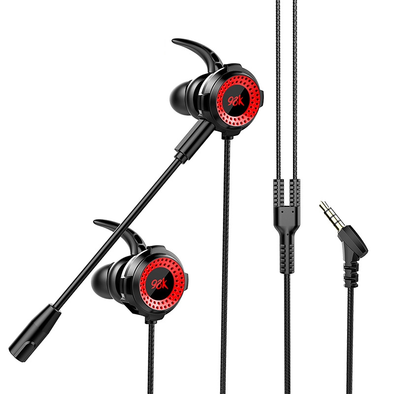 98K 3.5mm Game Earphone In-Ear Wired Computer Phone Headset with Mic(Black) 98K 3.5mm Game Earphone In-Ear Wired Computer Phone Headset with Mic(Black)