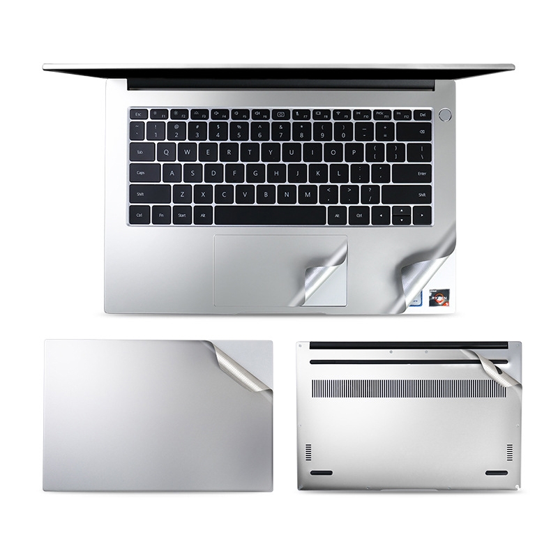 JRC 4 In 1 0.2mm Metal Texture Upper Cover Film + Bottom Cover Film + Full-Support Film + Touchpad Film Laptop Body Protective Film Sticker Set For Huawei Matebook D 14 inch (Silver) JRC 4 In 1 0.2mm Metal Texture Upper Cover Film + Bottom Cover Film + Full-Support Film + Touchpad Film Laptop Body Protective Film Sticker Set For Huawei Matebook D 14 inch (Silver)