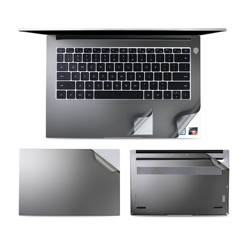 JRC 4 In 1 0.2mm Metal Texture Upper Cover Film + Bottom Cover Film + Full-Support Film + Touchpad Film Laptop Body Protective Film Sticker Set For Huawei Matebook D 14 inch (Gray) JRC 4 In 1 0.2mm Metal Texture Upper Cover Film + Bottom Cover Film + Full-Support Film + Touchpad Film Laptop Body Protective Film Sticker Set For Huawei Matebook D 14 inch (Gray)