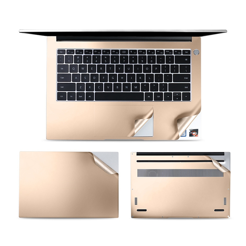 JRC 4 In 1 0.2mm Metal Texture Upper Cover Film + Bottom Cover Film + Full-Support Film + Touchpad Film Laptop Body Protective Film Sticker Set For Huawei Matebook D 14 inch (Champagne Gold) JRC 4 In 1 0.2mm Metal Texture Upper Cover Film + Bottom Cover Film + Full-Support Film + Touchpad Film Laptop Body Protective Film Sticker Set For Huawei Matebook D 14 inch (Champagne Gold)