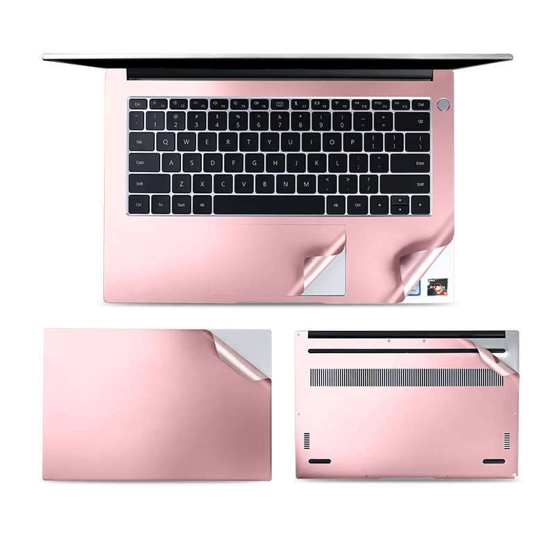 JRC 4 In 1 0.2mm Metal Texture Upper Cover Film + Bottom Cover Film + Full-Support Film + Touchpad Film Laptop Body Protective Film Sticker Set For Huawei Matebook D 14 inch (Rose Gold) JRC 4 In 1 0.2mm Metal Texture Upper Cover Film + Bottom Cover Film + Full-Support Film + Touchpad Film Laptop Body Protective Film Sticker Set For Huawei Matebook D 14 inch (Rose Gold)