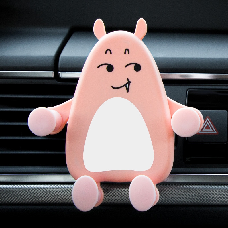 Q2 2 PCS Cartoon Car Multifunctional Navigation Air Outlet Car Phone Holder(Pink and White Little Tiger Tooth) Q2 2 PCS Cartoon Car Multifunctional Navigation Air Outlet Car Phone Holder(Pink and White Little Tiger Tooth)