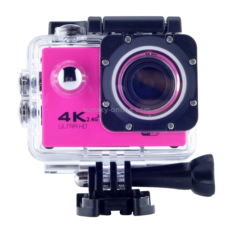 WIFI Waterproof Action Camera Cycling 4K camera Ultra Diving  60PFS kamera Helmet bicycle Cam underwater Sports 1080P Camera(Pink)