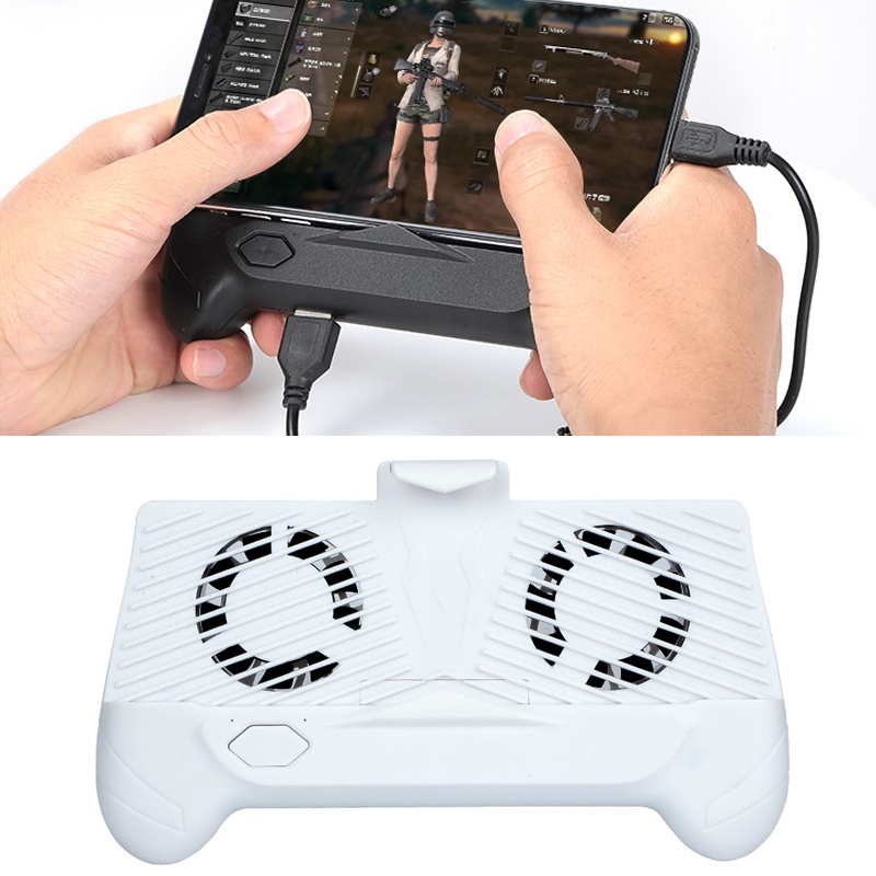 ZY-01 Cooling Gamepad Cooling Fan Eating Mobile Phone Radiator Game Handle( White) ZY-01 Cooling Gamepad Cooling Fan Eating Mobile Phone Radiator Game Handle( White)