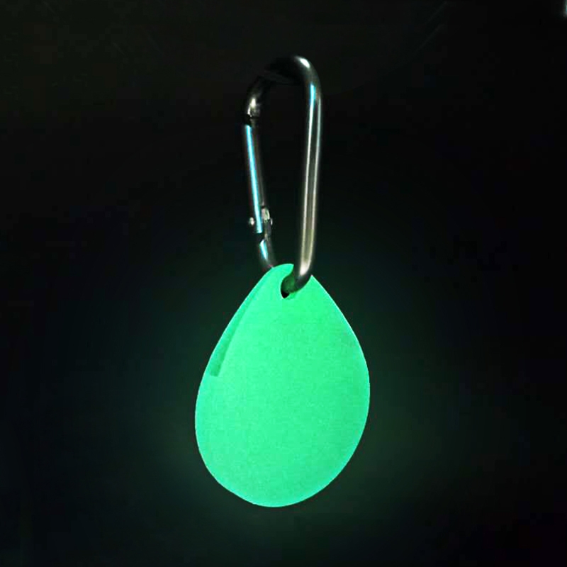 2 PCS Drop Shape Shockproof Anti-scratch Silicone Protective Case with Carabiner for AirTag(Luminous) 2 PCS Drop Shape Shockproof Anti-scratch Silicone Protective Case with Carabiner for AirTag(Luminous)