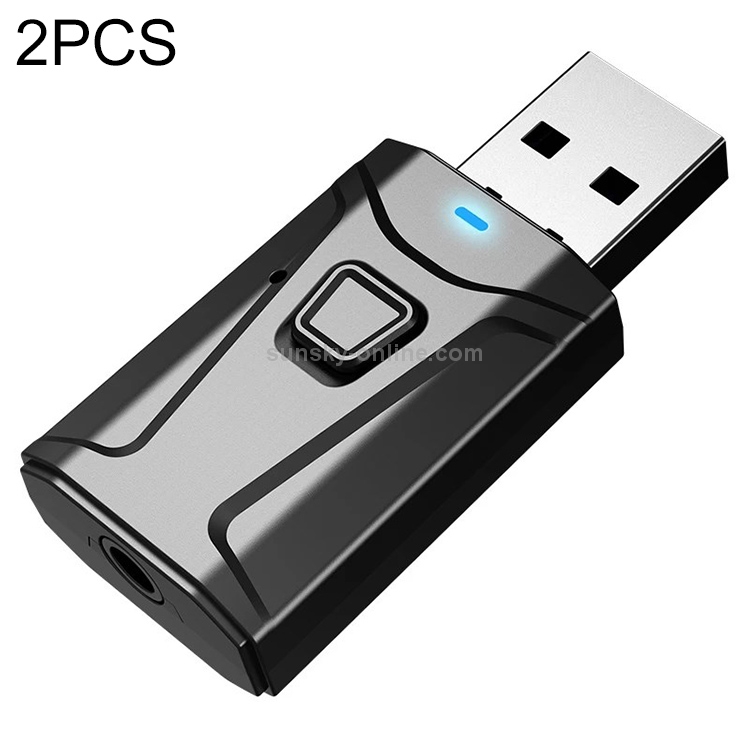 T10 2 PCS Wireless Bluetooth Adapter USB Bluetooth Two-In-One Transmitter Receiver T10 2 PCS Wireless Bluetooth Adapter USB Bluetooth Two-In-One Transmitter Receiver