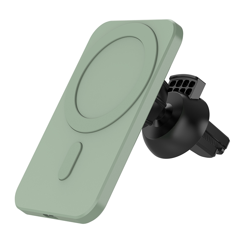 N16 10W Car Air Outlet + Suction Cup Magsafe Magnetic Phone Universal Wireless Charger Holder(Green) N16 10W Car Air Outlet + Suction Cup Magsafe Magnetic Phone Universal Wireless Charger Holder(Green)