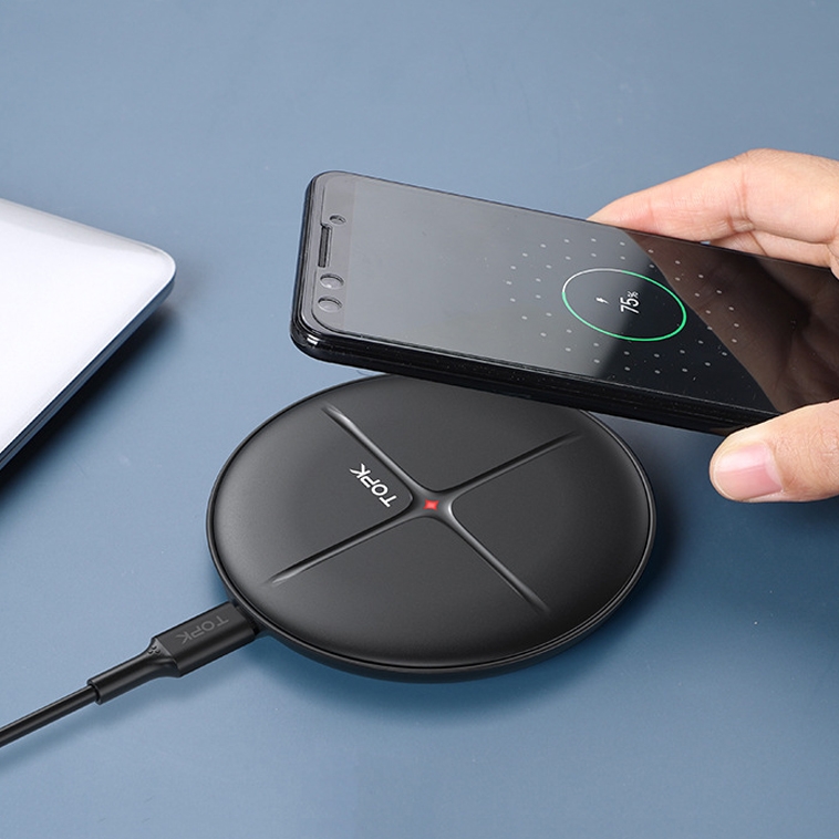 TOPK B09W 10W Max Output Fast Wireless Charger(Black) TOPK B09W 10W Max Output Fast Wireless Charger(Black)