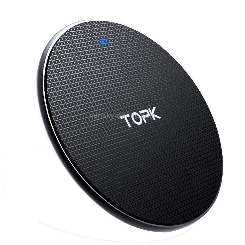 TOPK B01W 10W / 7.5W / 5W Grid Mobile Phone Wireless Charger, Colour: Black + 1m Cable TOPK B01W 10W / 7.5W / 5W Grid Mobile Phone Wireless Charger, Colour: Black + 1m Cable