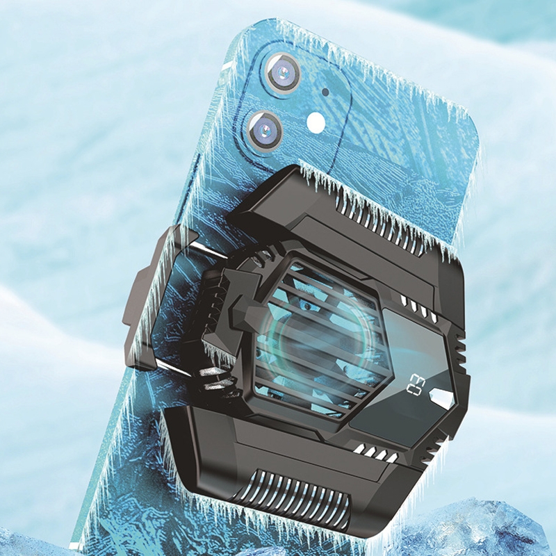 X3A Intelligent Digital Display Temperature Control Magnetic Dual Battery Mobile Phone Radiator Game Cooling Handle With RGB Breathing Light, Battery Capacity: 500mAh x 2 X3A Intelligent Digital Display Temperature Control Magnetic Dual Battery Mobile Phone Radiator Game Cooling Handle With RGB Breathing Light, Battery Capacity: 500mAh x 2