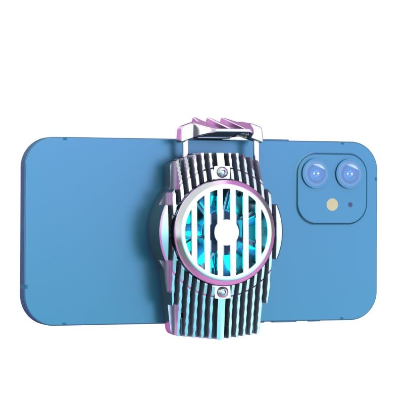 X5 Snap-On Pure Metal Semiconductor Mobile Phone Radiator For 4.7-7.5 Inch Mobile Phones, with RGB Breathing Light(Silver) X5 Snap-On Pure Metal Semiconductor Mobile Phone Radiator For 4.7-7.5 Inch Mobile Phones, with RGB Breathing Light(Silver)