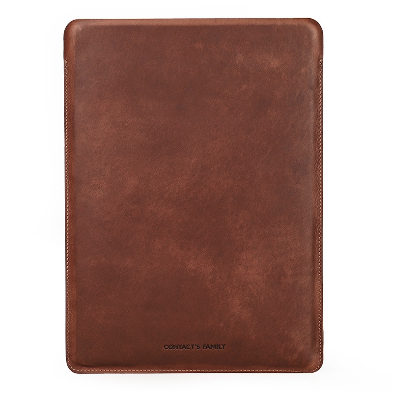 CONTACTS FAMILY CF2031 Vertical Crazy Horse Leather Laptop Linner Bag For MacBook Pro 15.4 inch(Brown) CONTACTS FAMILY CF2031 Vertical Crazy Horse Leather Laptop Linner Bag For MacBook Pro 15.4 inch(Brown)