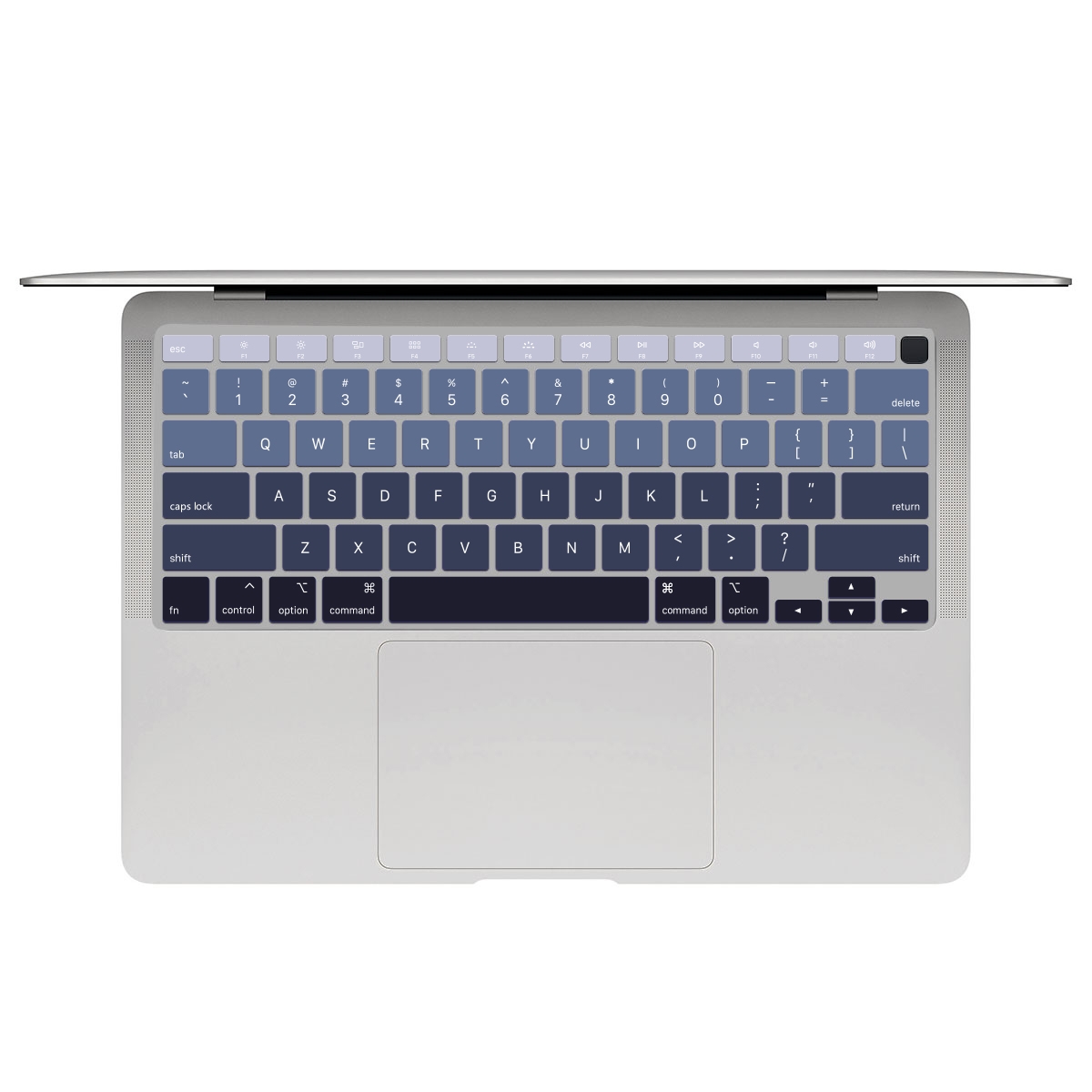 2 PCS Laptop Dust-Proof Waterproof Keyboard Film For MacBook Air 13.3 Inch A2337 2020 US Version (Gradient Gray) 2 PCS Laptop Dust-Proof Waterproof Keyboard Film For MacBook Air 13.3 Inch A2337 2020 US Version (Gradient Gray)